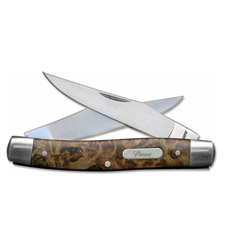 Походный нож ондатра с джиггированной костяной рукоятью